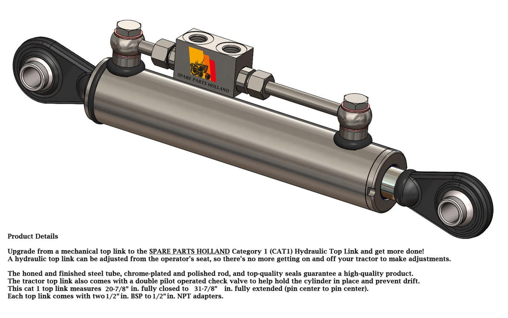Hydraulic Top Link Cat 1-1 with Locking Block S799722