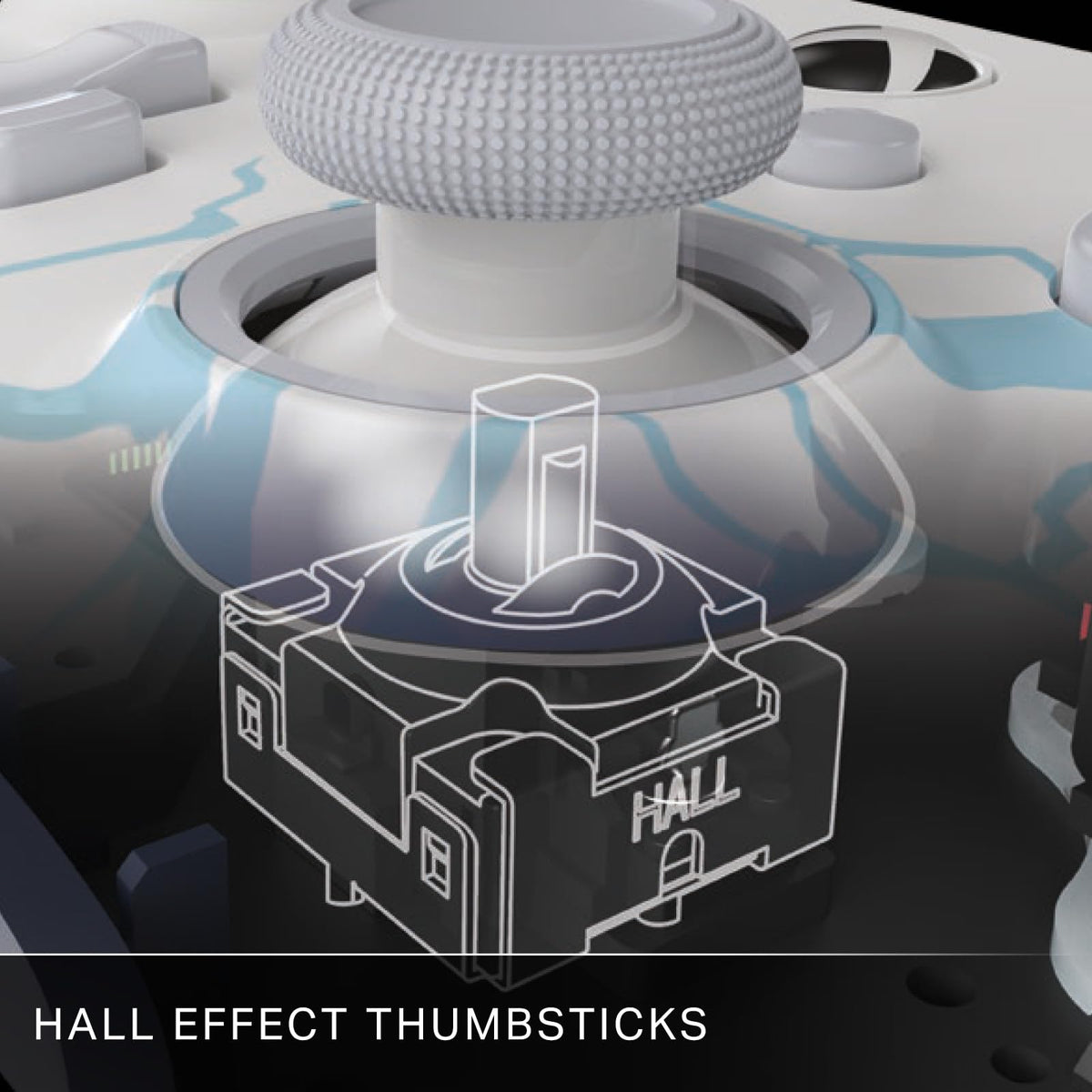 Wired Gaming Controller with Hall Effect Thumbsticks W3236