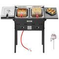 16 Qt Stainless Steel Double Burner Propane Fryer C94248