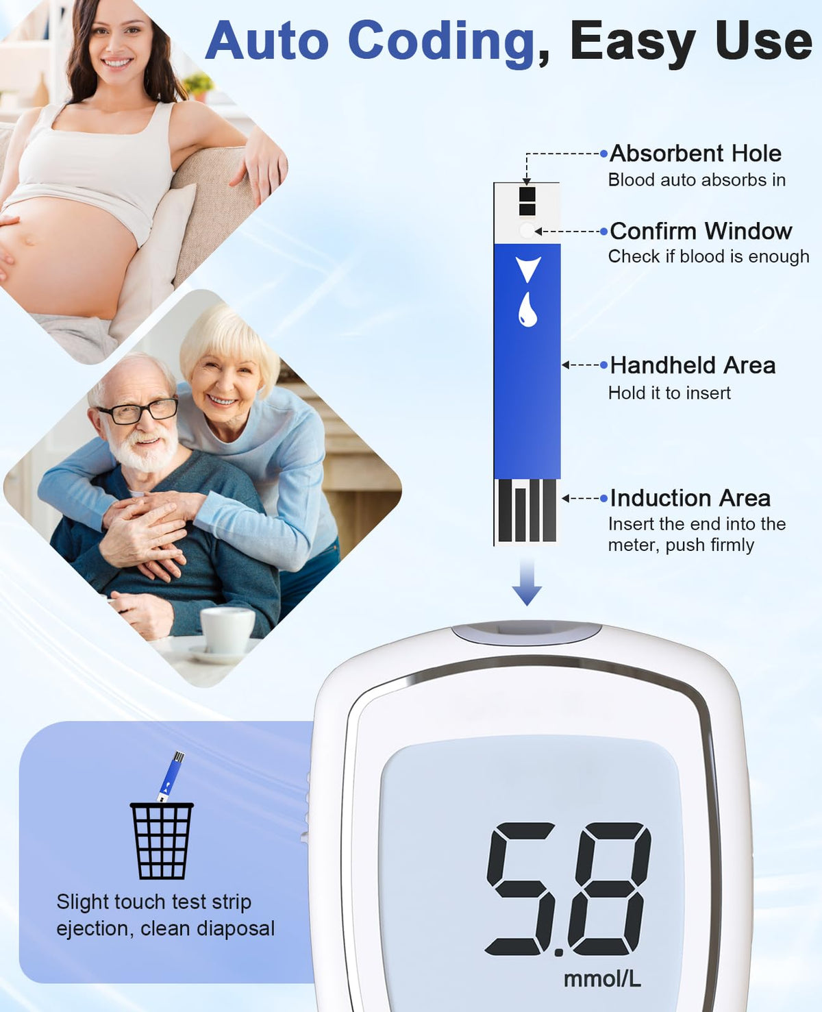 Blood Glucose Test Strips, 50 Count A345