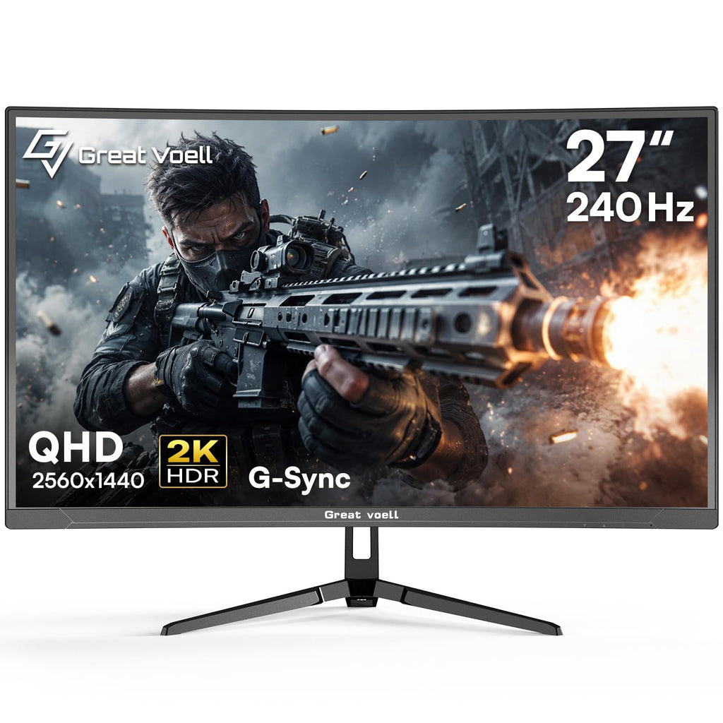 27 Inch 240Hz Curved Gaming Monitor 2K QHD J873195