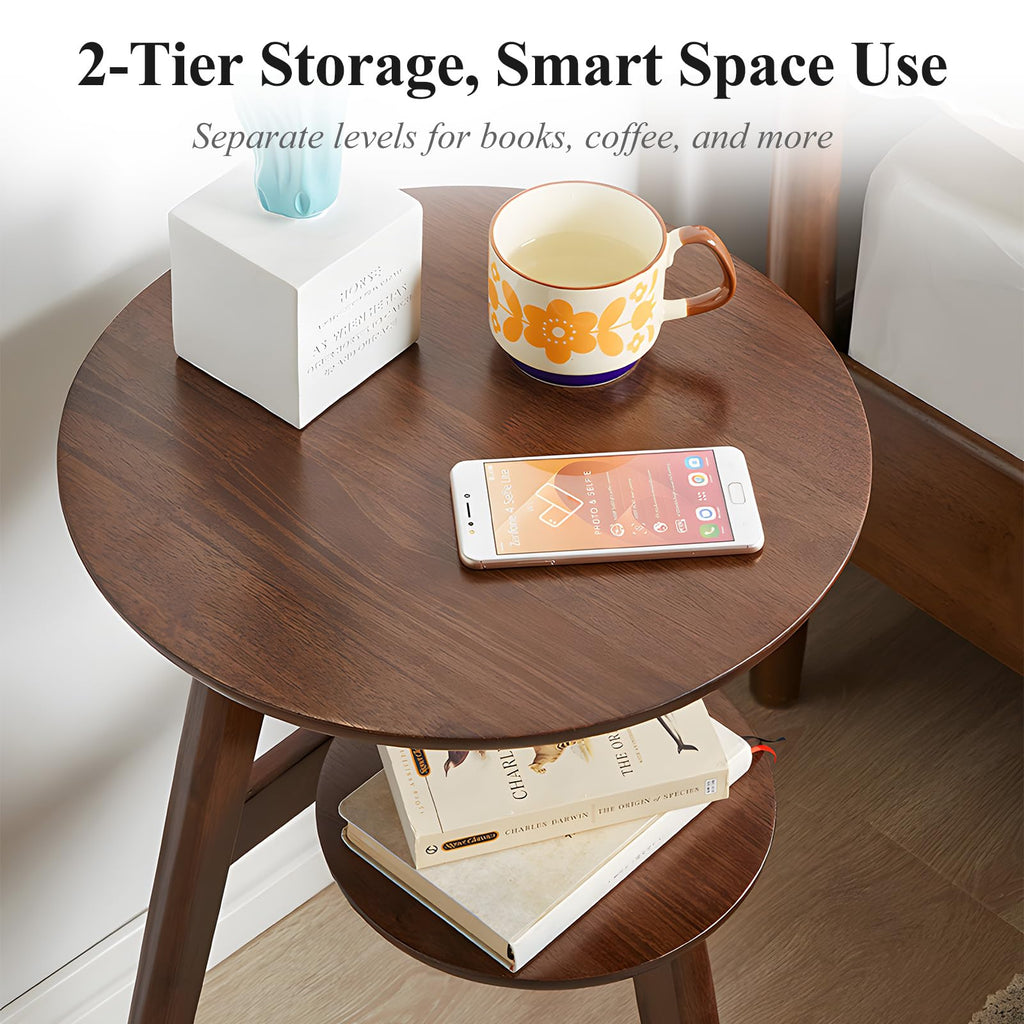 2-Tier Round Side Table N7559