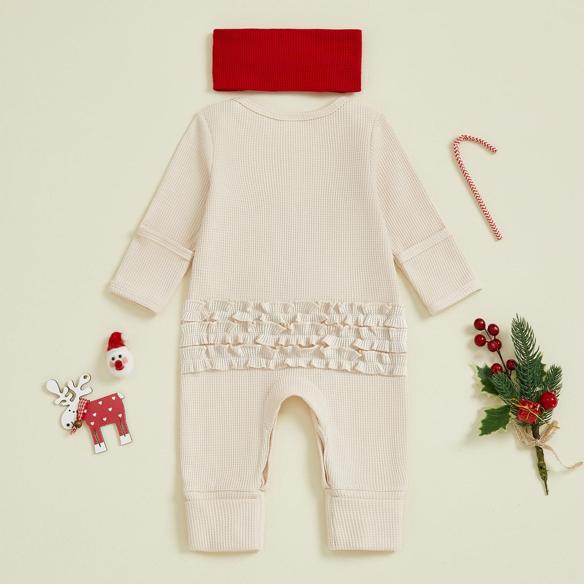Newborn Pumpkin Ghost Jumpsuit I29746