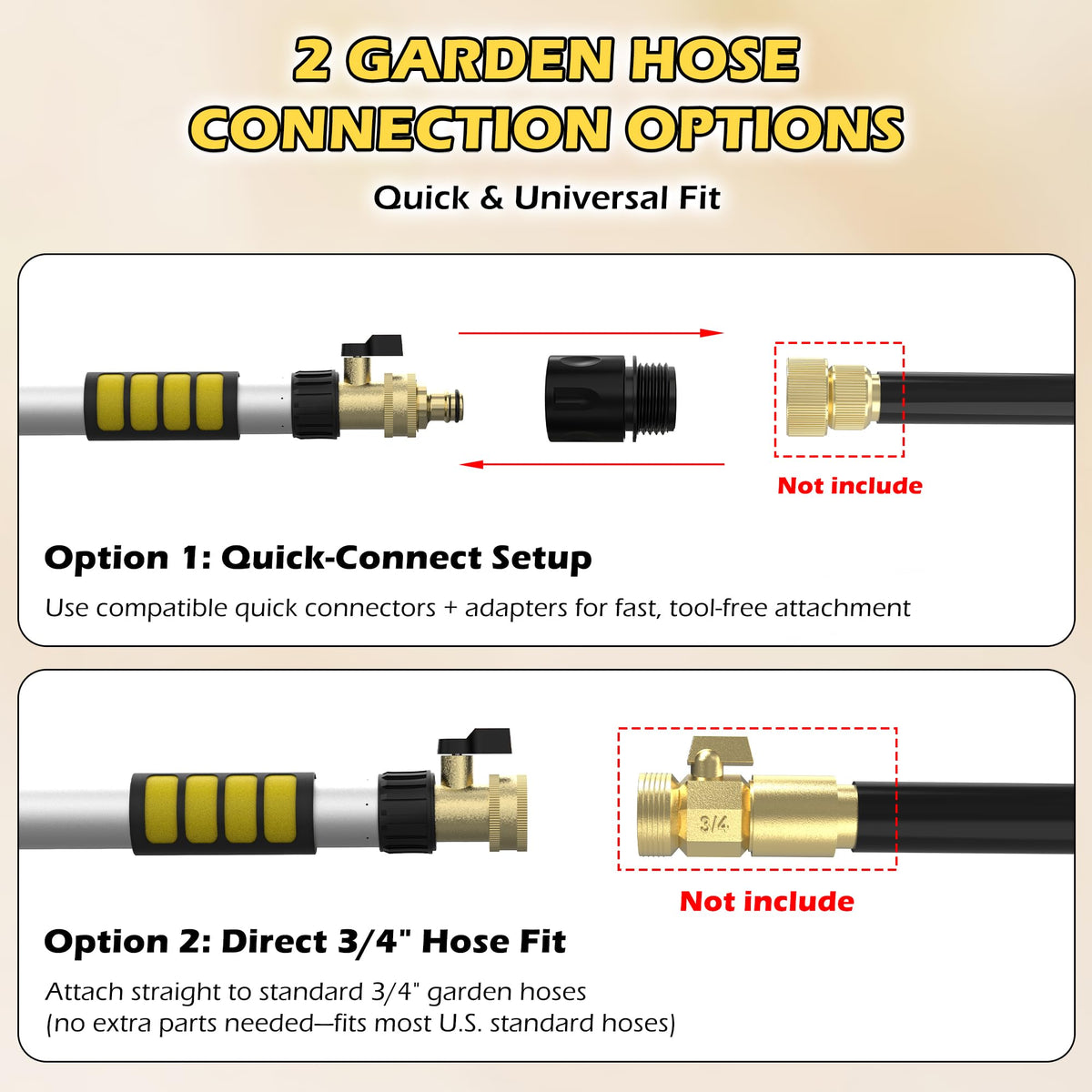 24FT Telescopic Gutter Cleaning Tool with 360° Rotatable Metal Head H405100