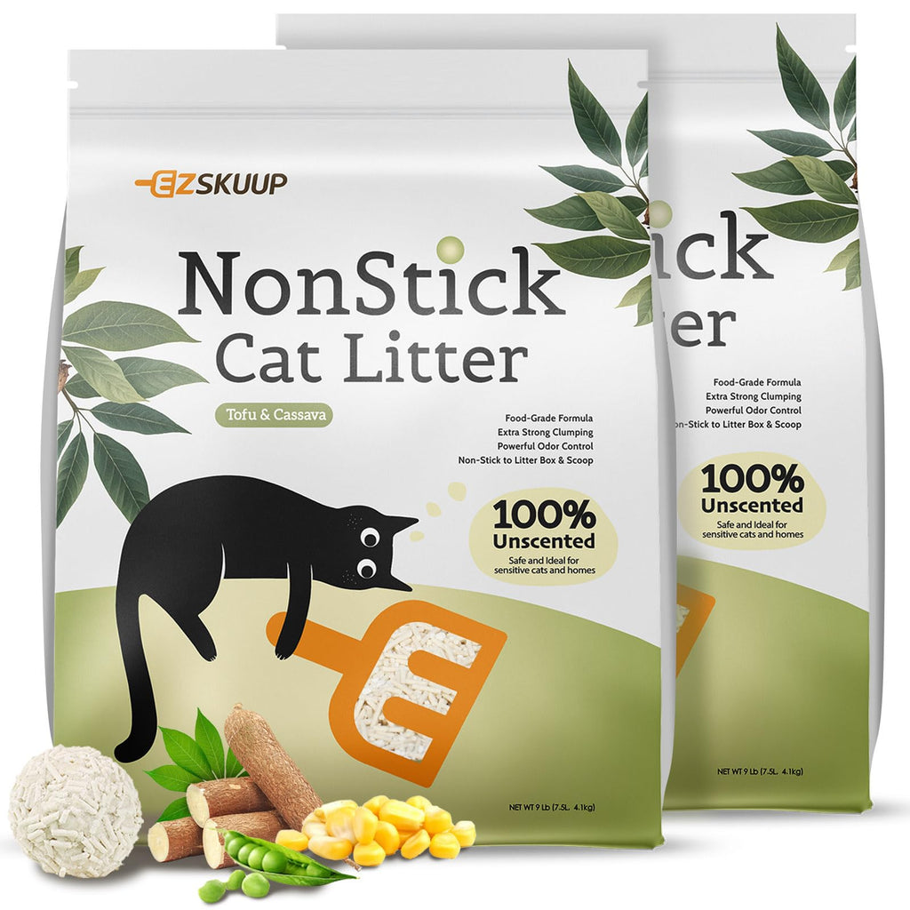 Non-Stick Bottom Tofu Cassava Cat Litter 2Pack 18Lb G85035