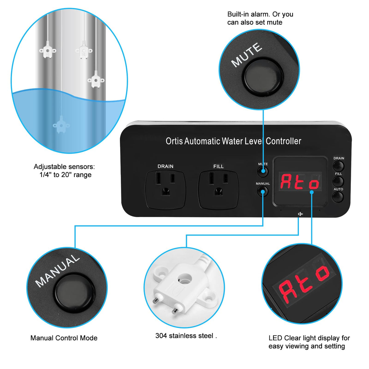 Automatic Water Level Controller for Aquarium Fish Tank I233726