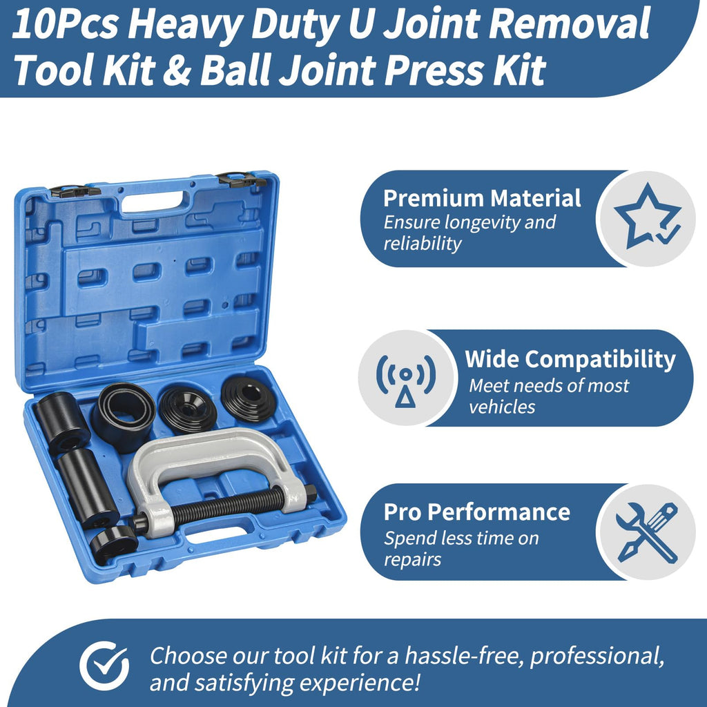 Heavy Duty U Joint Removal Tool Kit & Ball Joint Press Kit O152