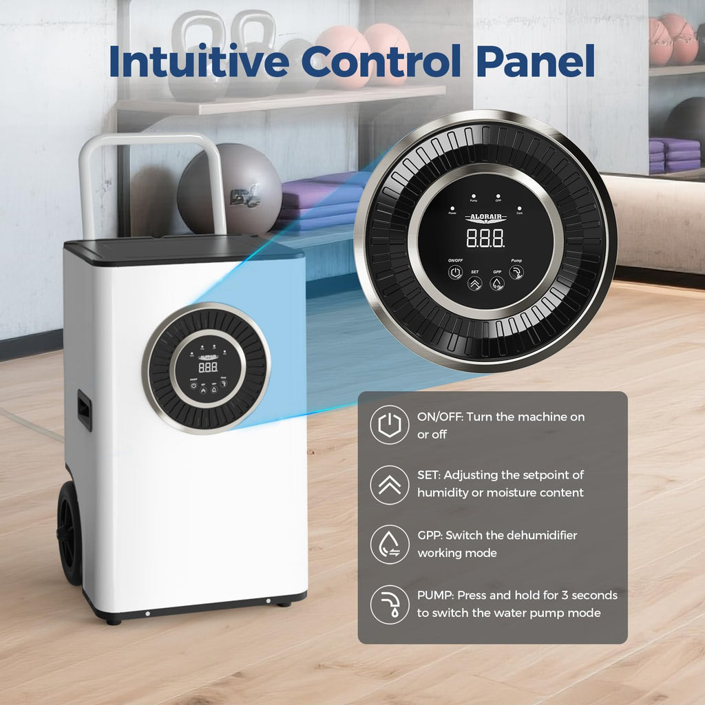 110 PPD Portable Commercial Dehumidifier with Pump B1873