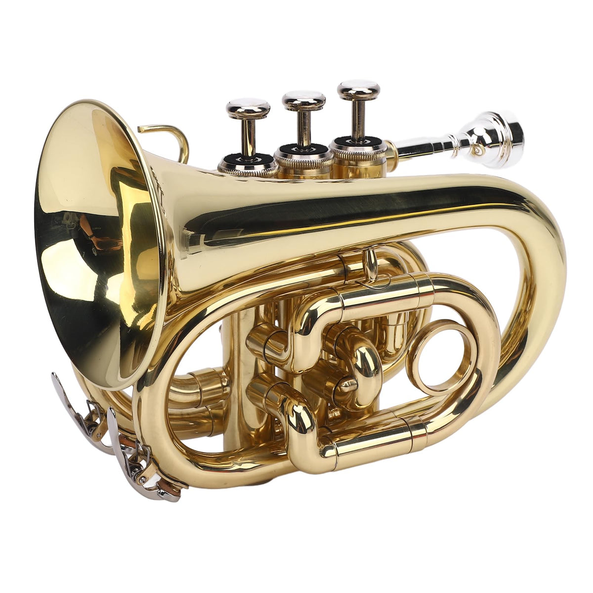 Bb Pocket Trumpet, Ni Plated Brass with 7C Mouthpiece I262193