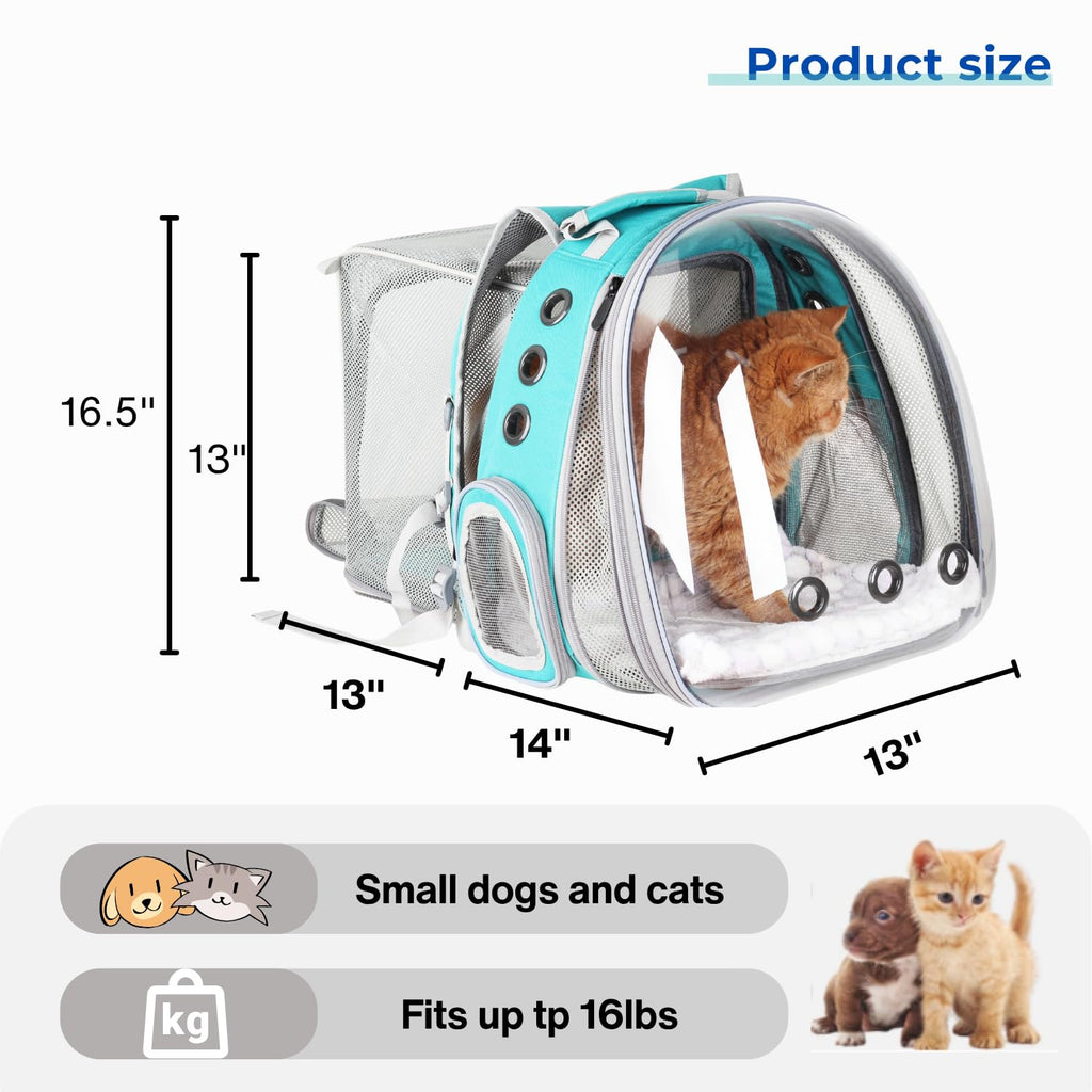 Expandable Cat Backpack with Mini Fan E731