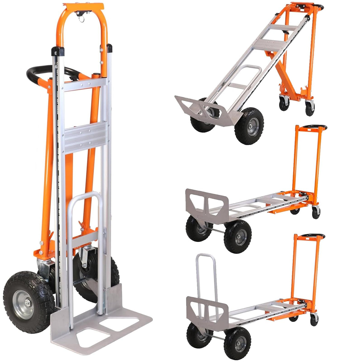 Aluminum 3 in 1 Folding Hand Truck 1000 LBS Capacity P65396