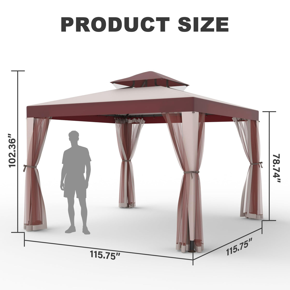 10×10 Outdoor Gazebo Canopy Tent Z1294