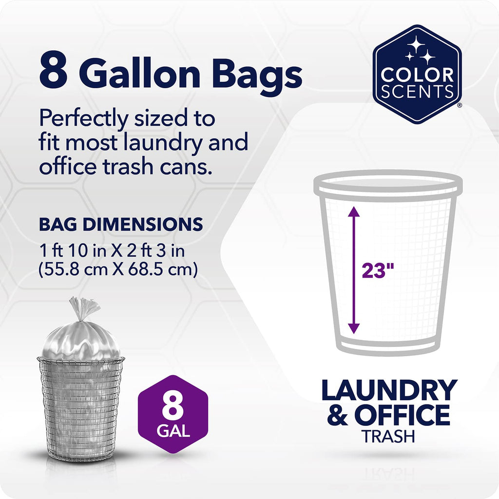 8 Gallon Twist Tie Trash Bags N34062