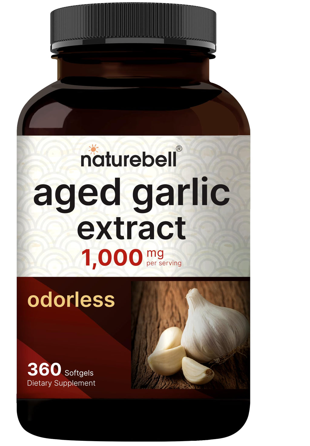 Aged Garlic Extract 1,000mg 360 Odorless Softgels N33019