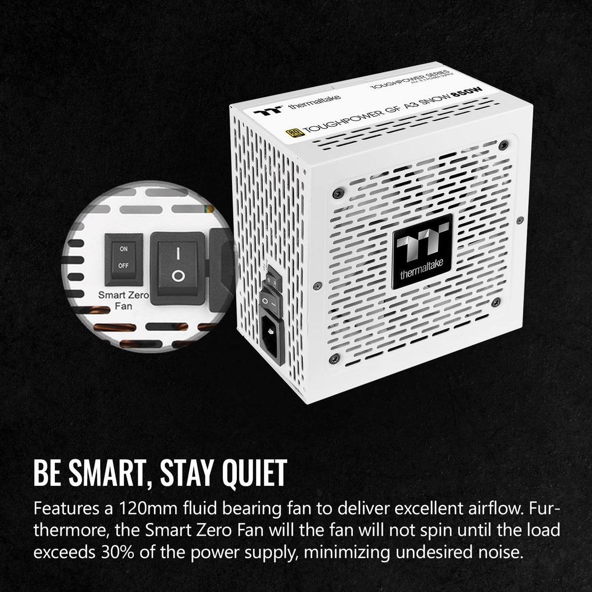 850W 80+ Gold Full Modular ATX 3.1 Power Supply Z918119