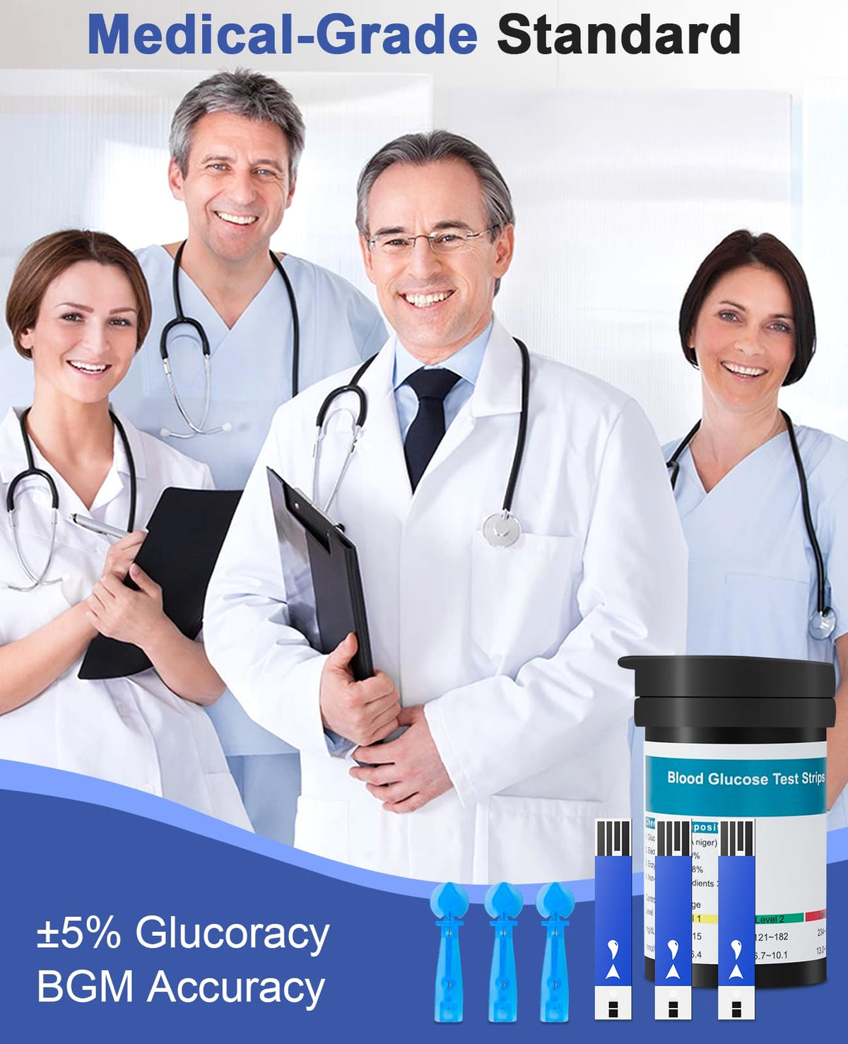 Blood Glucose Test Strips, 50 Count A345