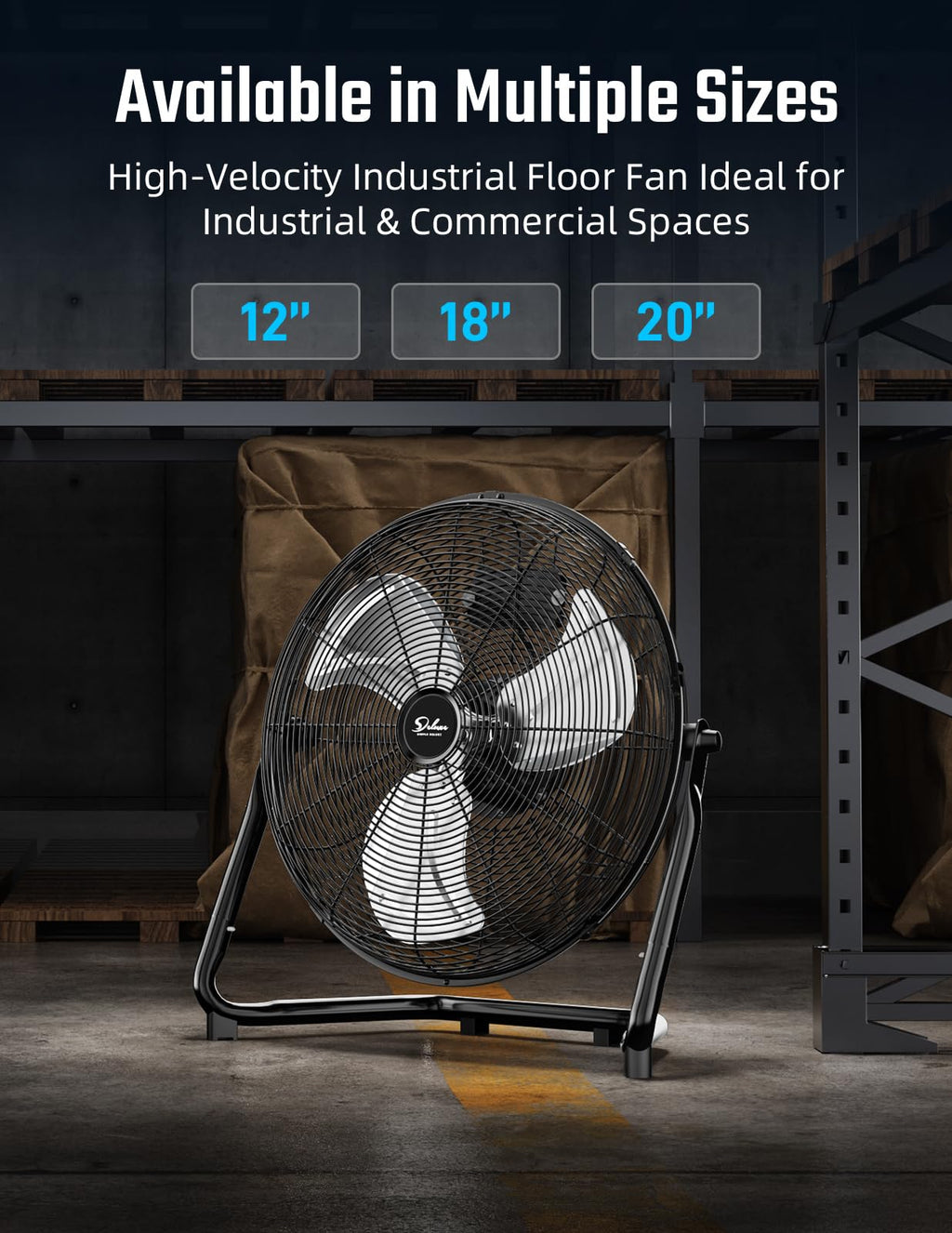 18 Inch 3 Speed Metal Floor Fan W5748