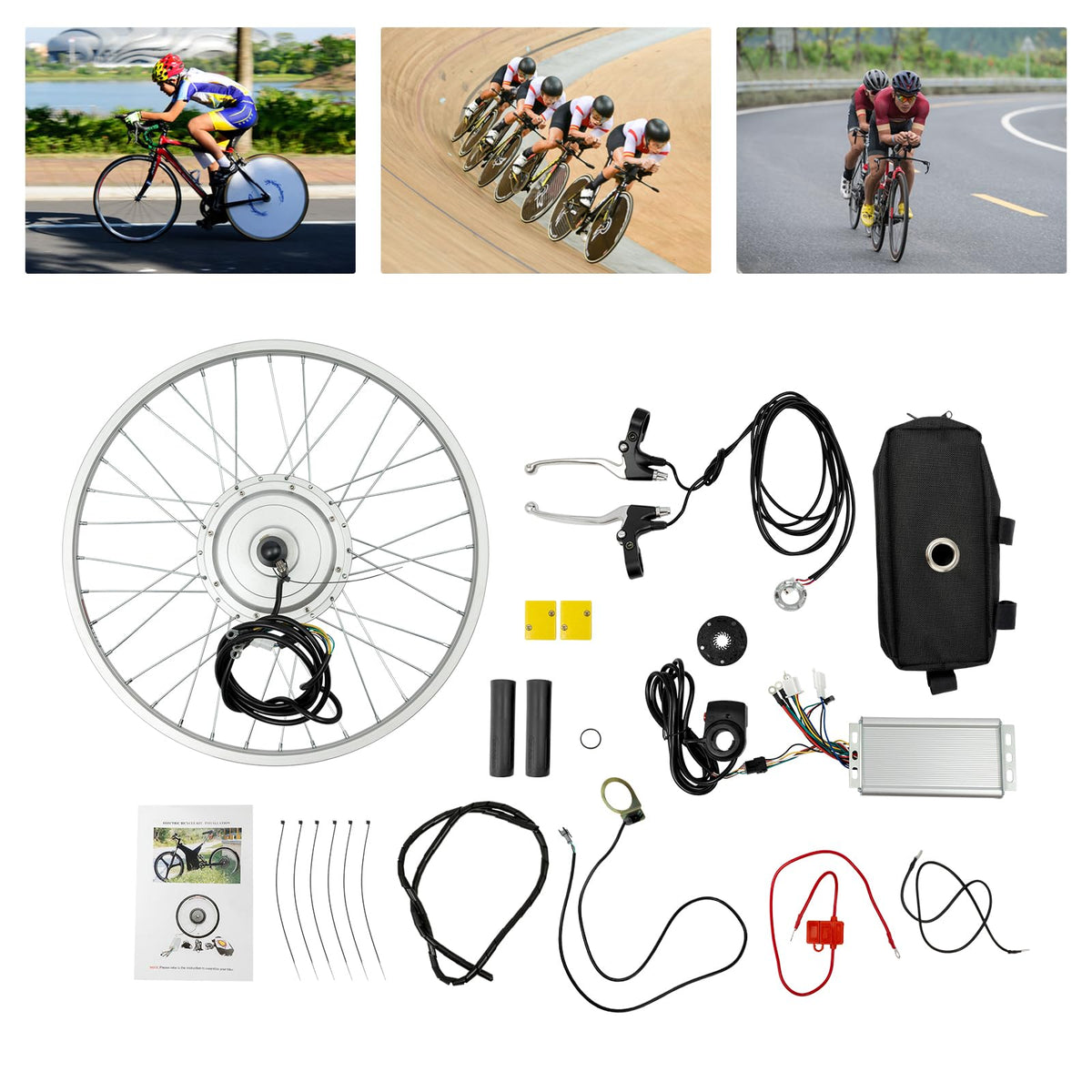 36V 750W Front Brushless Motor Electric Bicycle Conversion Kit P792