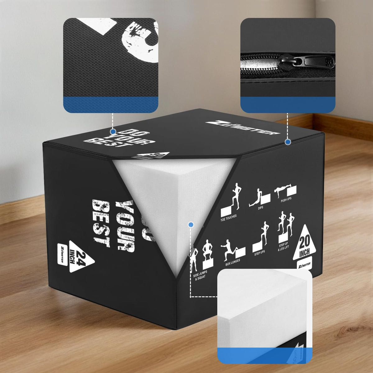 3-in-1 Plyometric Jump Box C8762