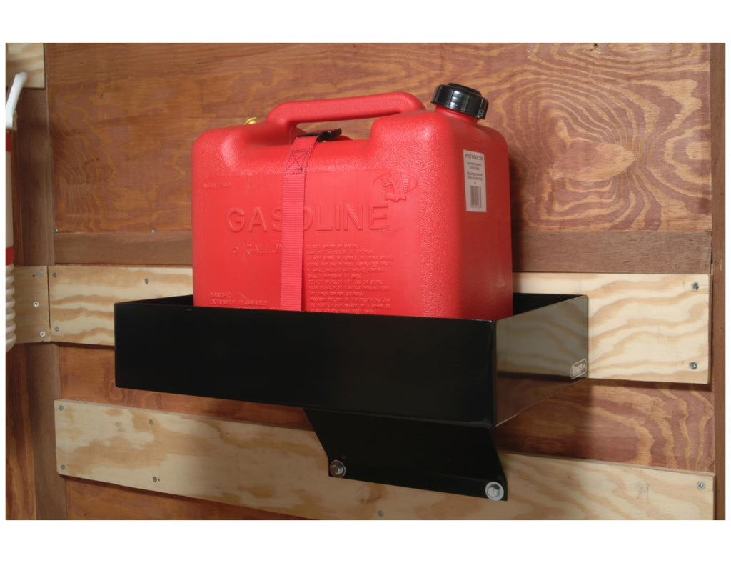Carbon Steel Gas Container Rack with Nylon Strap, Black E6293