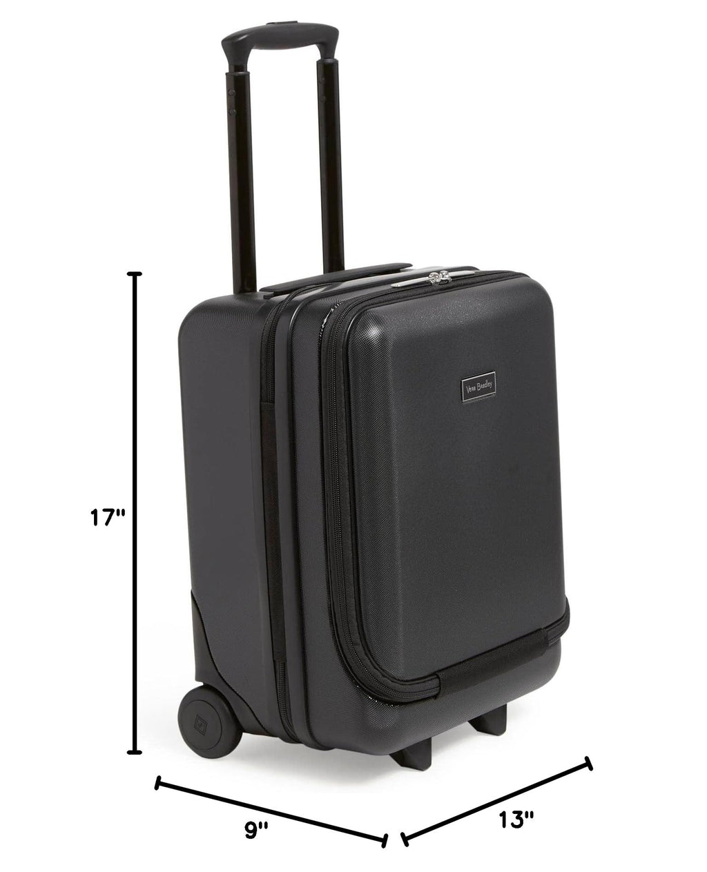 Black Hardside Underseat Rolling Suitcase R871536
