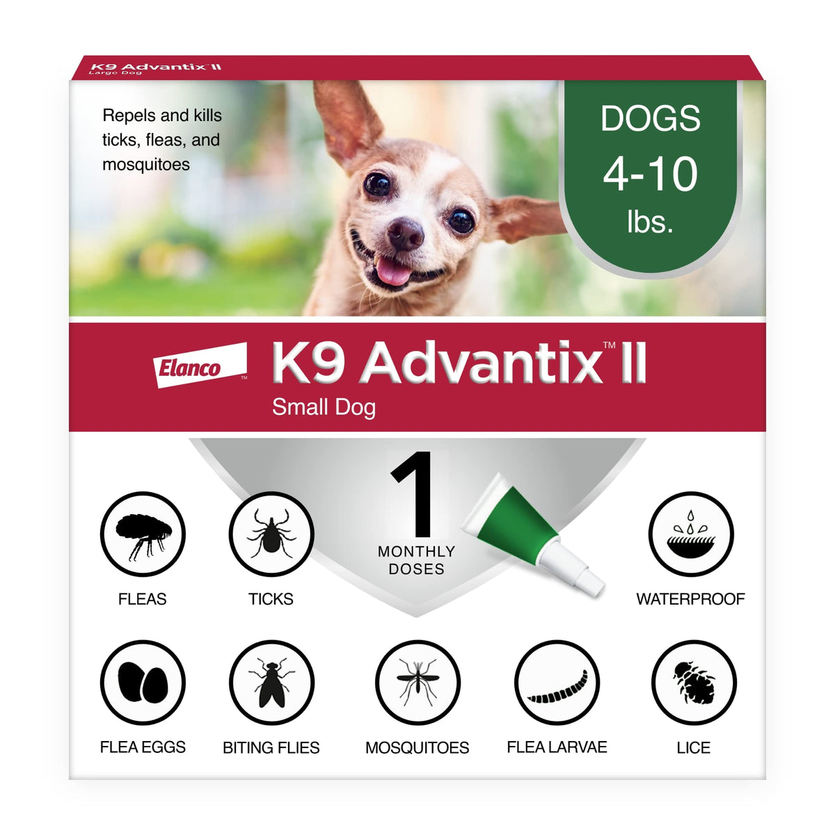 Flea & Tick Topical for Small Dogs 4–10 lbs. U431