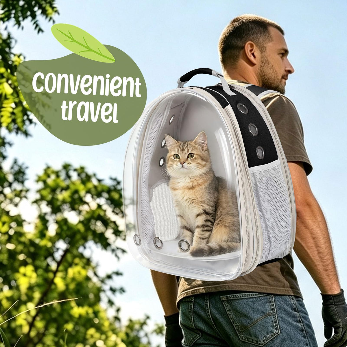 Large Cat Backpack Carrier D28090
