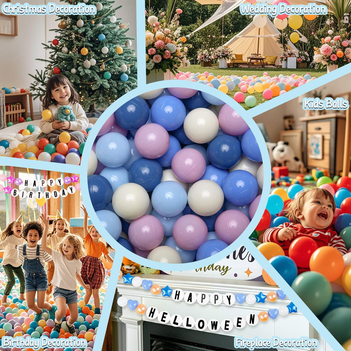 Cream Ball Pit Balls 100 Balls 2.2 Inch I3556