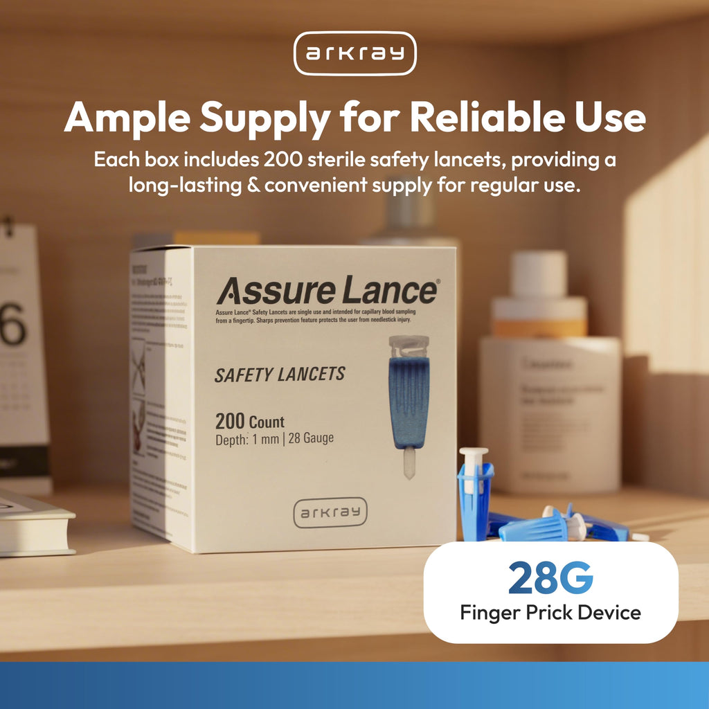 28G 1mm Safety Lancets, 200 Count G3938