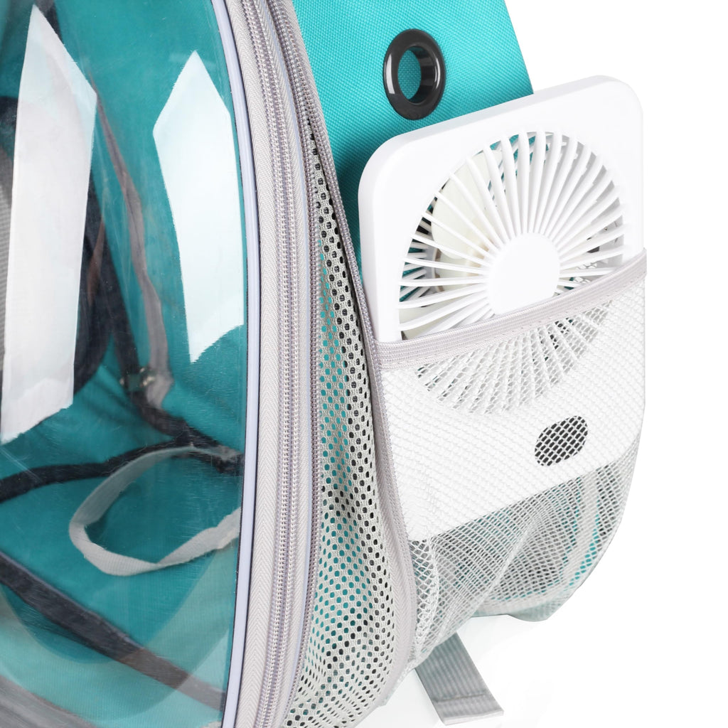 Expandable Cat Backpack with Mini Fan E731
