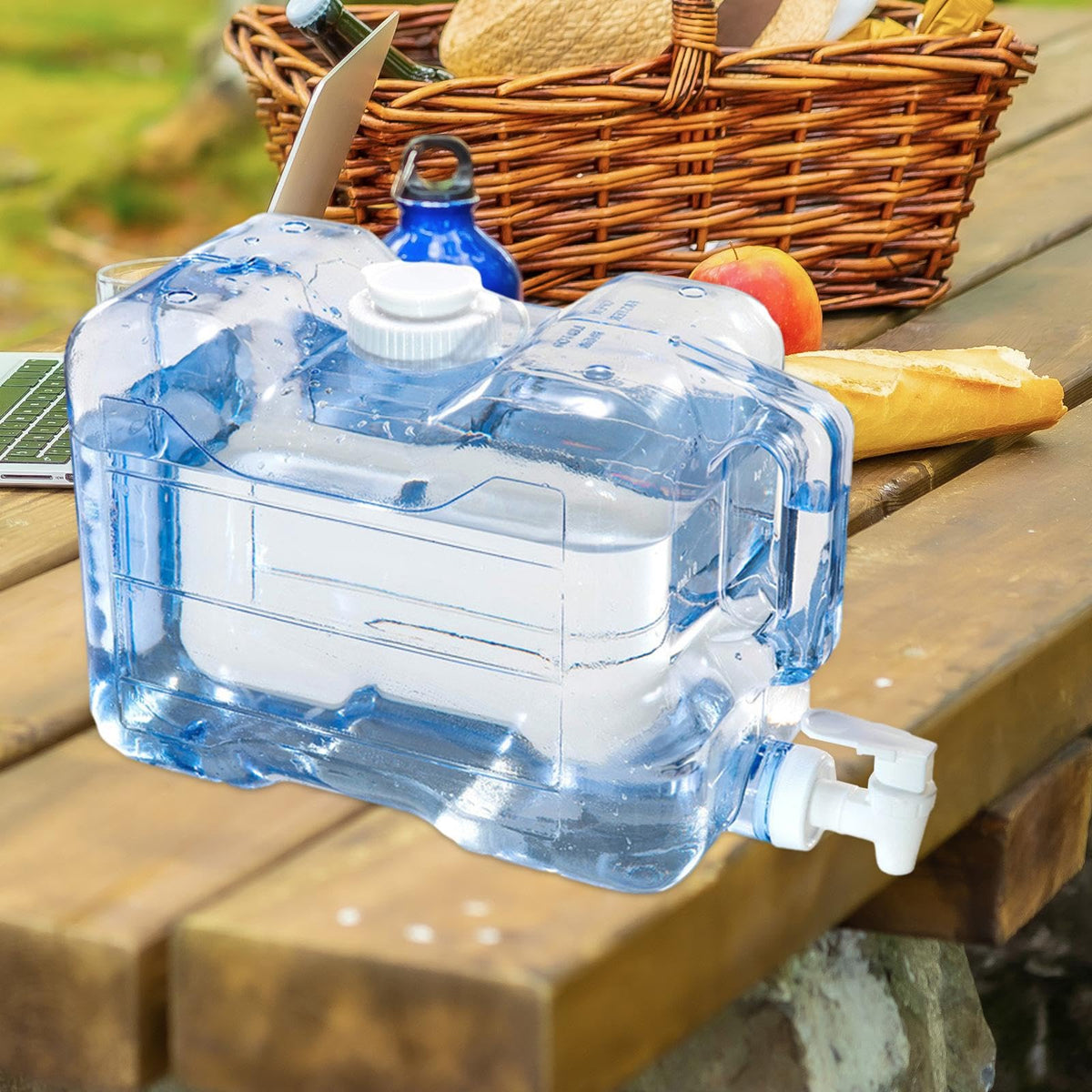 5.7L Portable Water Container with Lid and Handle S250