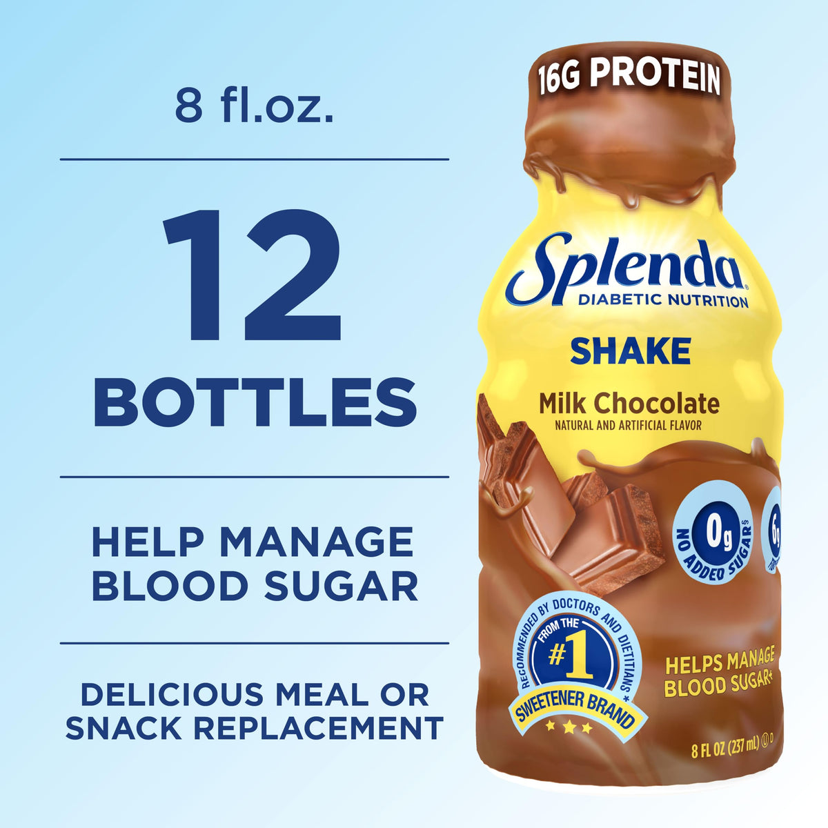 Milk Chocolate Nutrition Shakes 12 Pack M7485