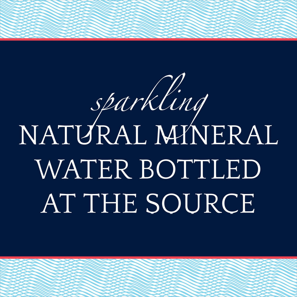 Sparkling Natural Mineral Water 750ml Glass Bottle E655