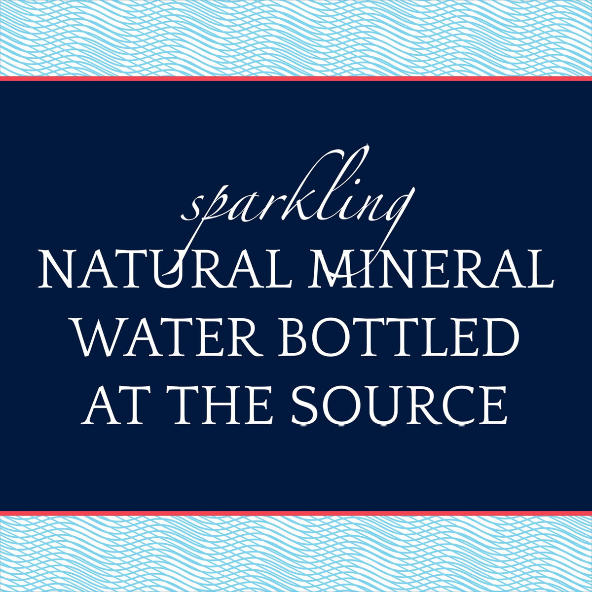 Sparkling Natural Mineral Water 750ml Glass Bottle E655