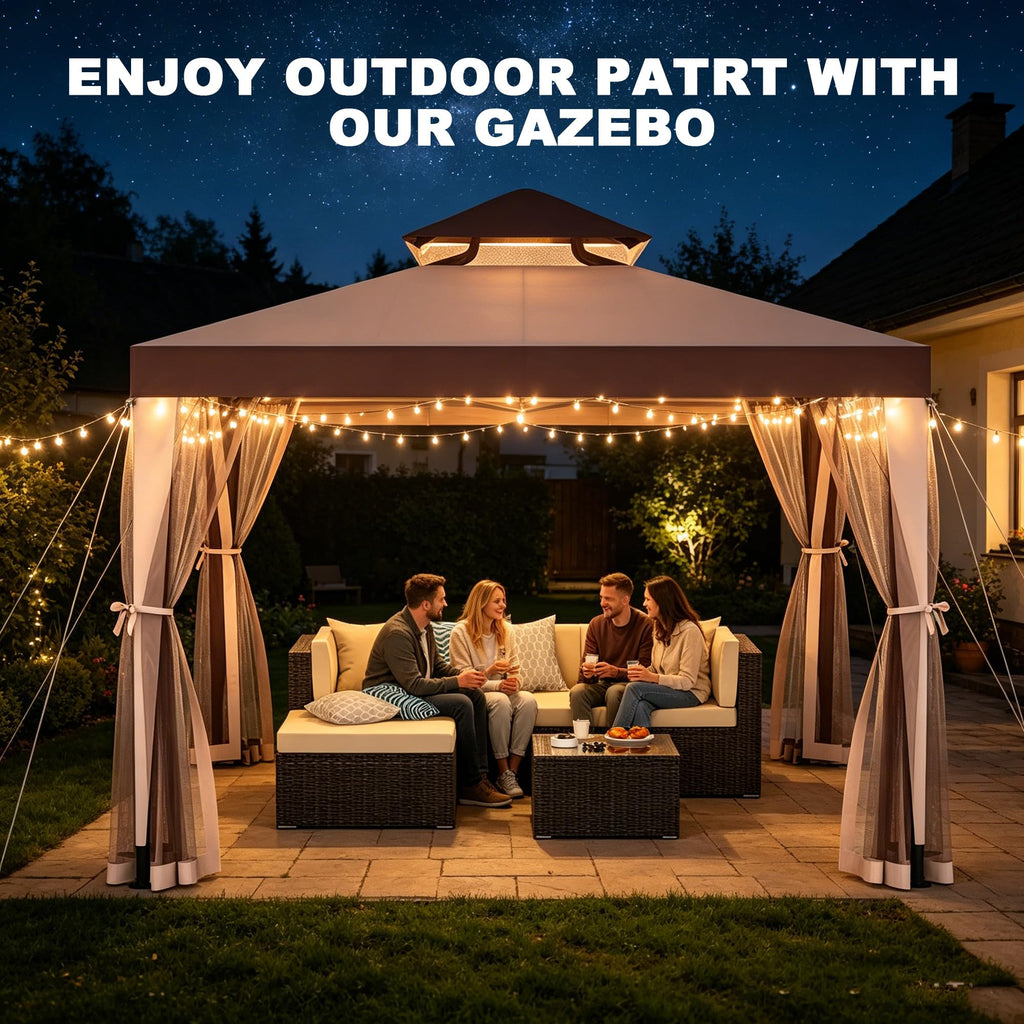 10×10 Outdoor Gazebo Canopy Tent Z1294
