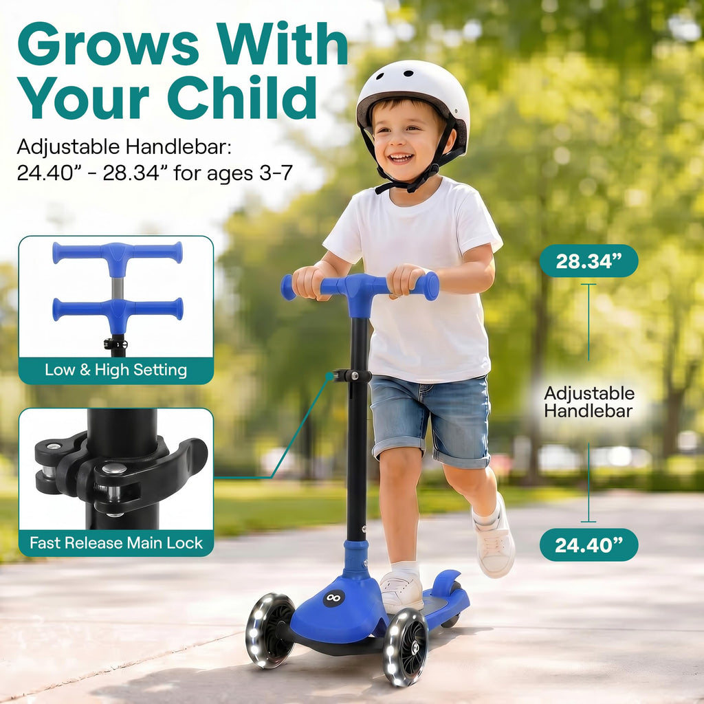 3-Wheel Toddler Scooter with LED Wheels X274
