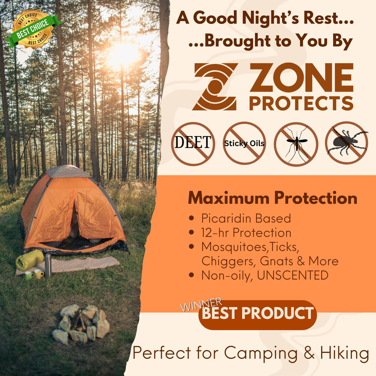 Picaridin Insect Repellent Refill, 32oz, 12-Hour DEET-Free Unscented Spray Q682