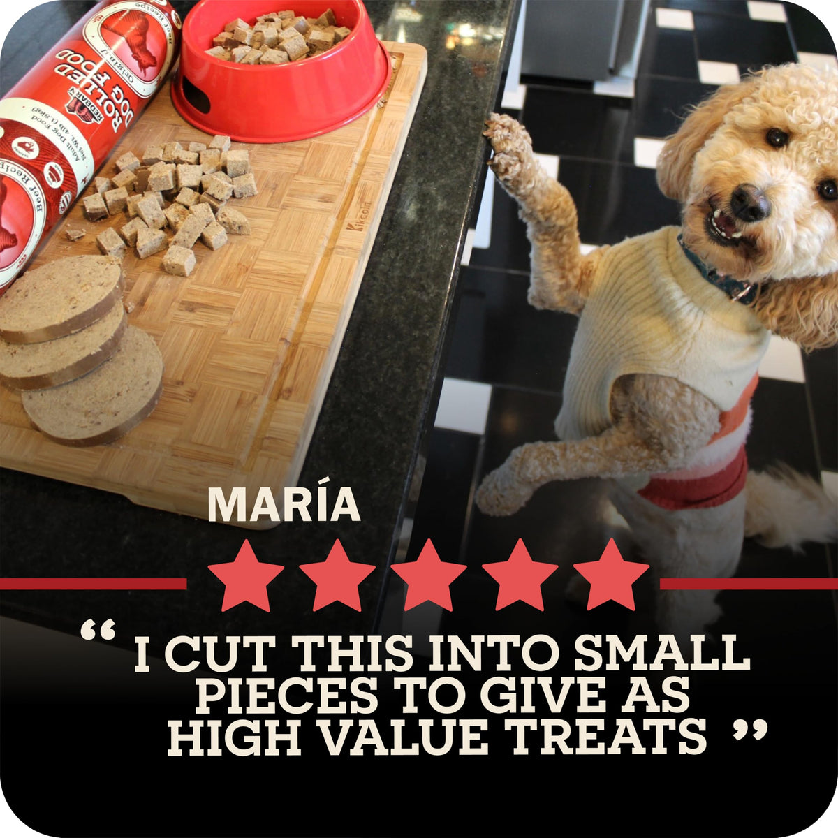 Semi-Moist Rolled Dog Food Beef Recipe 4lb 8 Rolls K948261