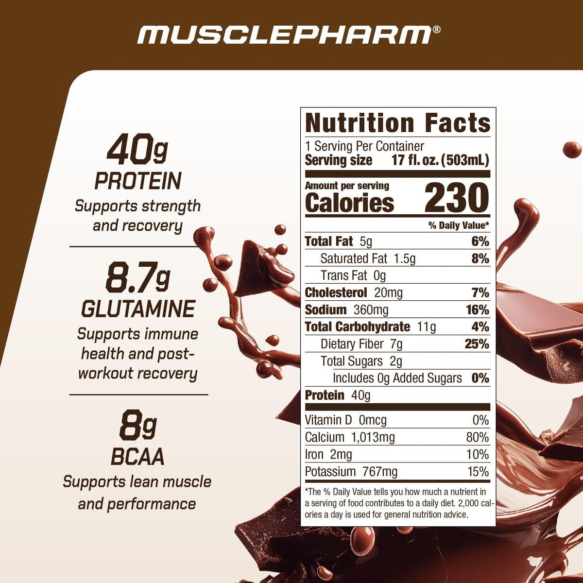 Chocolate Fudge Protein Shake 12 Pack Y930840