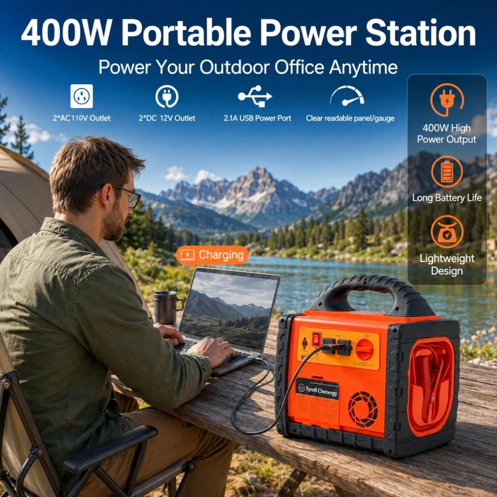 2200 Amp Car Jump Starter with Air Compressor E537