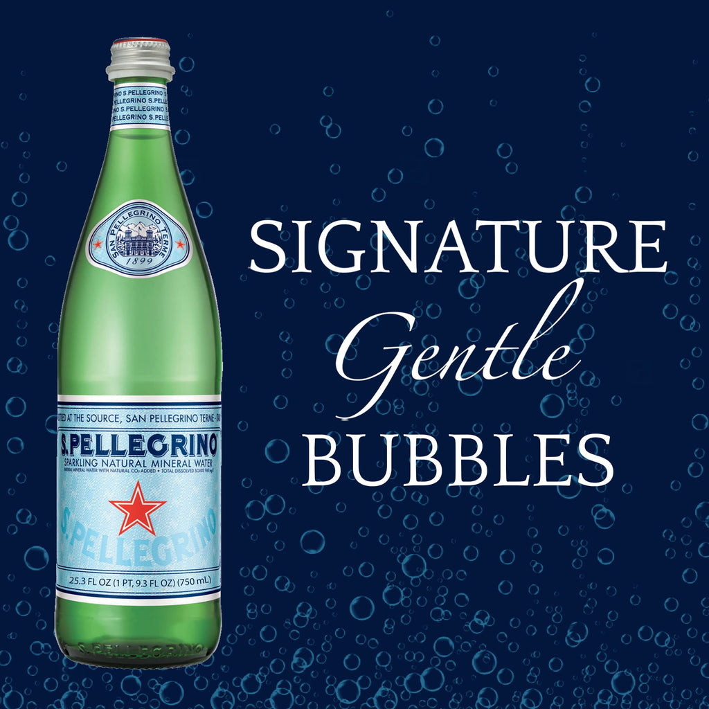 Sparkling Natural Mineral Water 750ml Glass Bottle E655
