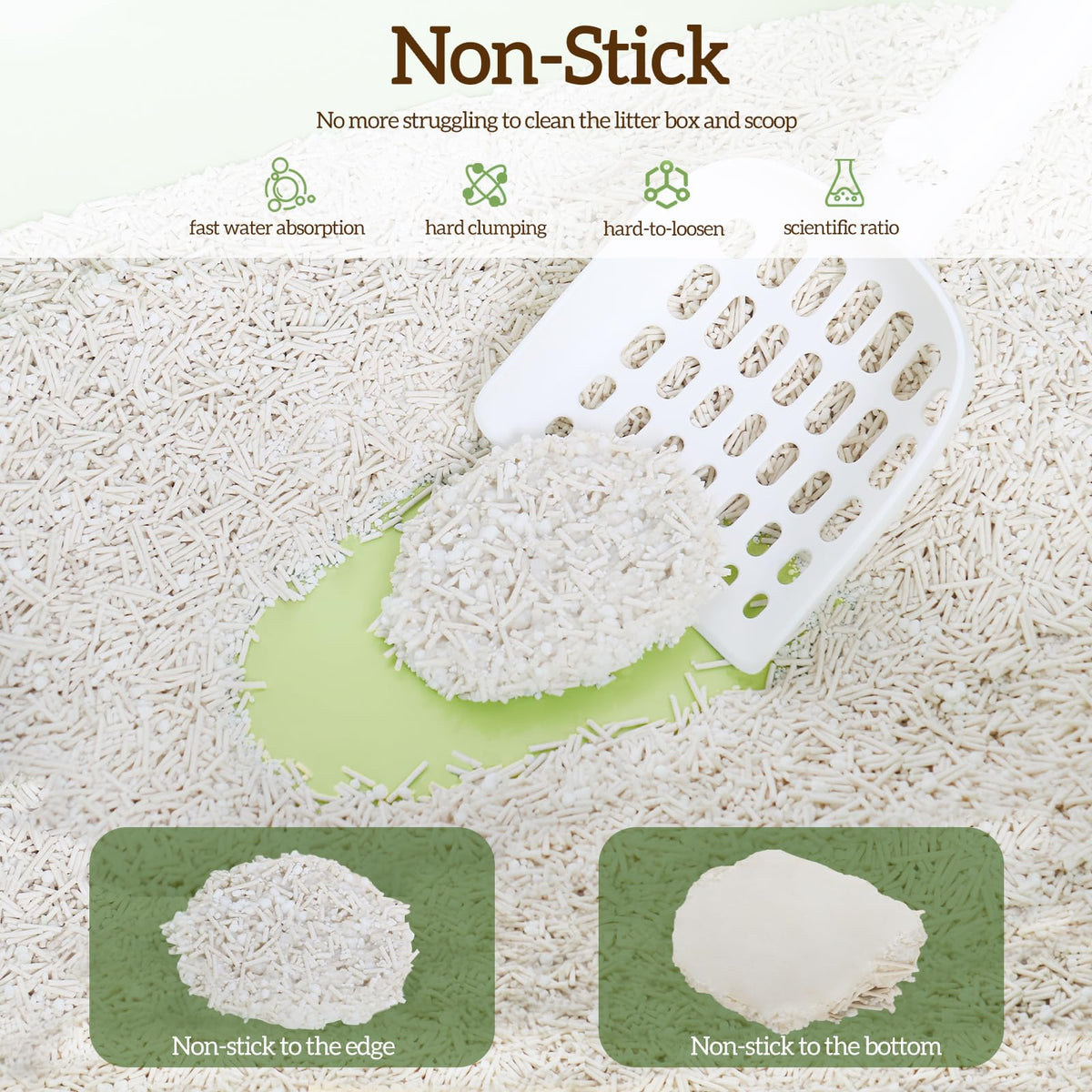 Non-Stick Bottom Tofu Cassava Cat Litter 2Pack 18Lb G85035