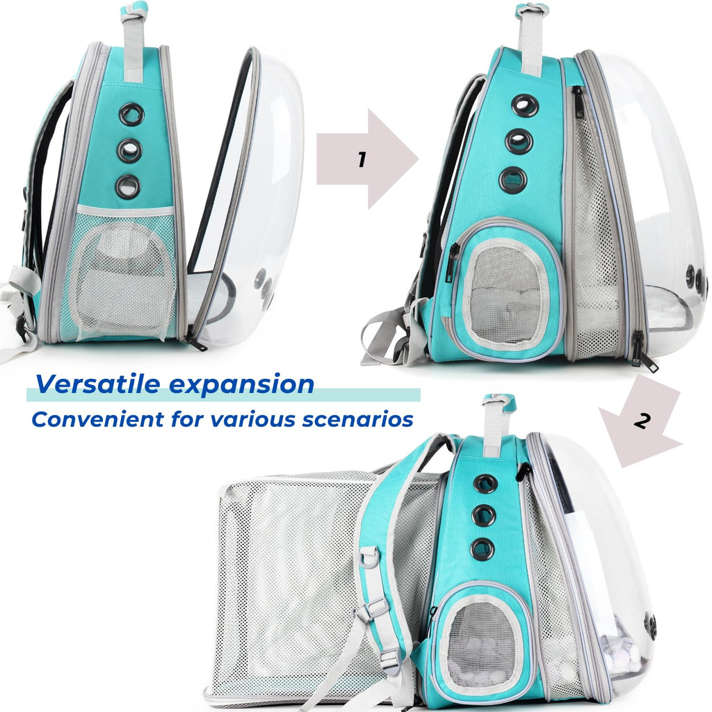 Expandable Cat Backpack with Mini Fan E731