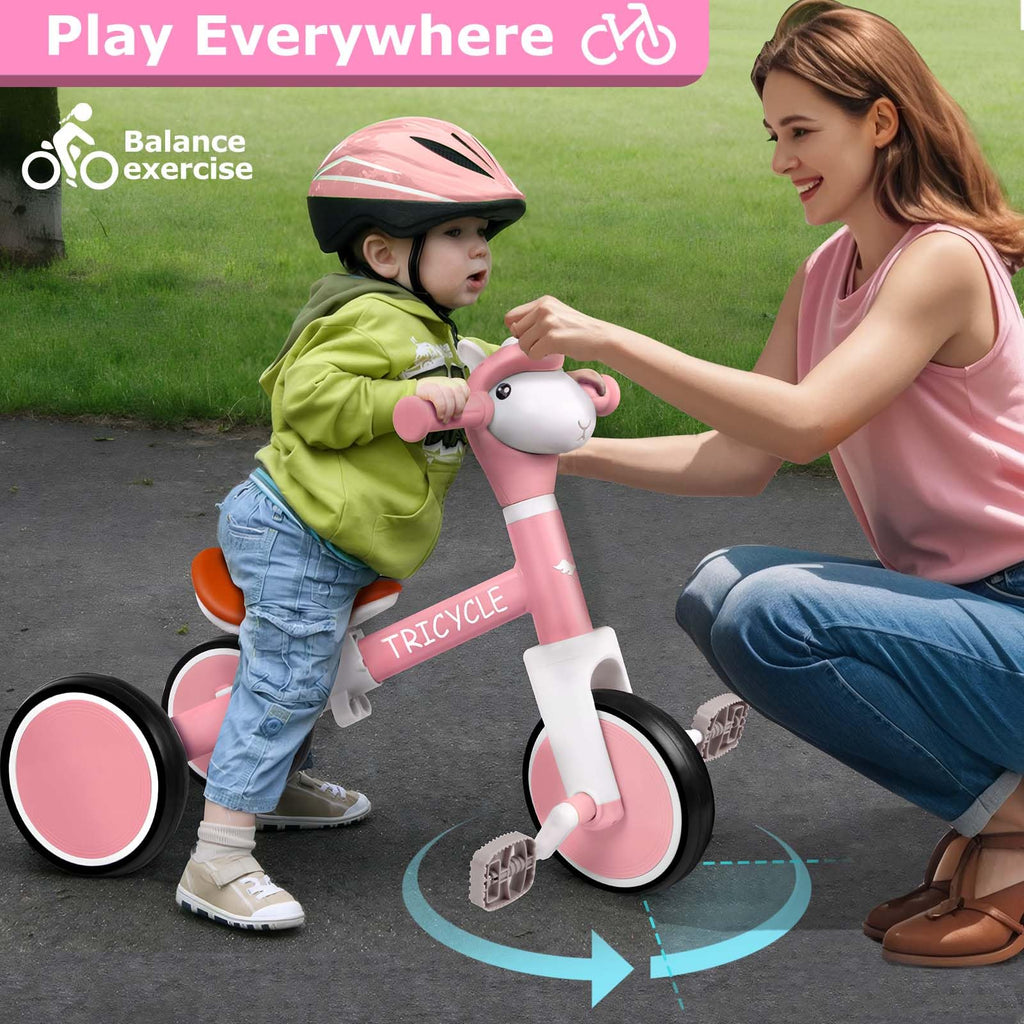 4-in-1 Kids Tricycle with Light & Music I5671