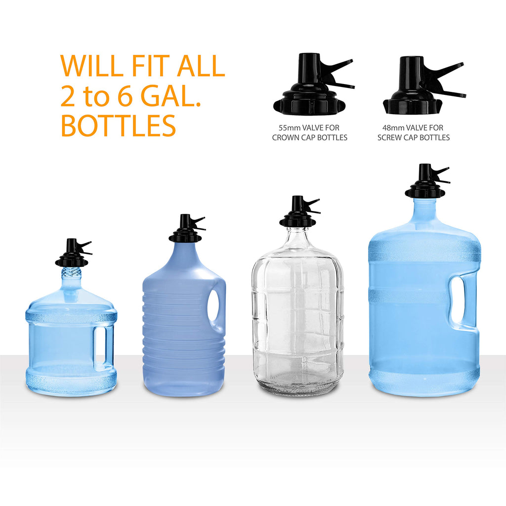 3-5 Gallon Water Jug Stand and 2 Dispenser Valves W5436
