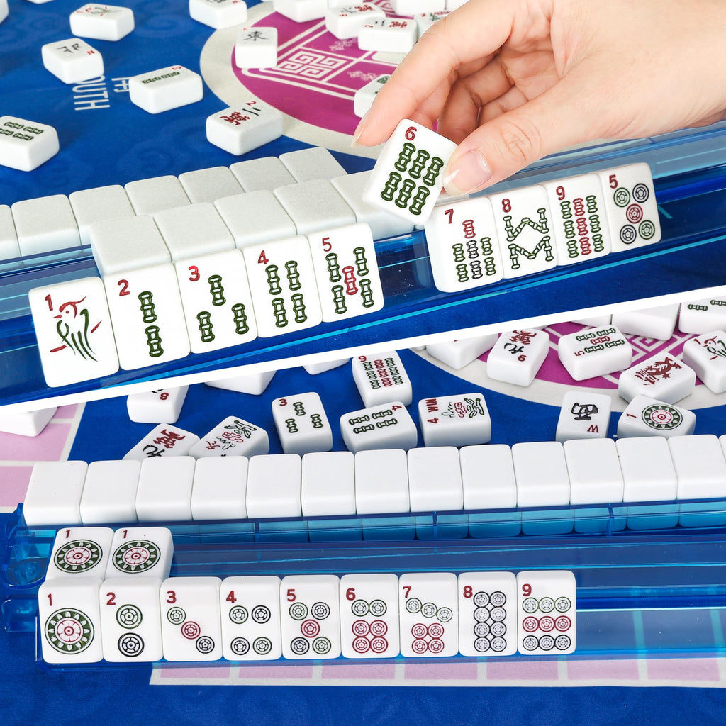 Mahjong Game Set with Racks, 166 Tiles & Bag N981247