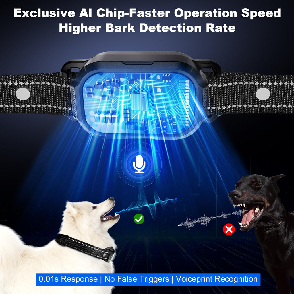 Dog Bark Collar with Remote Control, 2-in-1 Automatic & Manual Training Collar J398