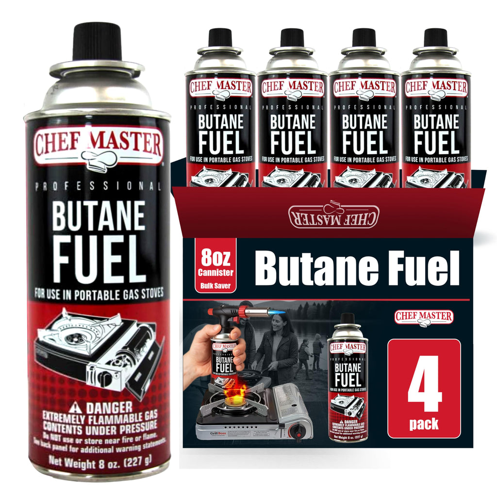 Butane Fuel Canister 8 oz 4-Pack I985873