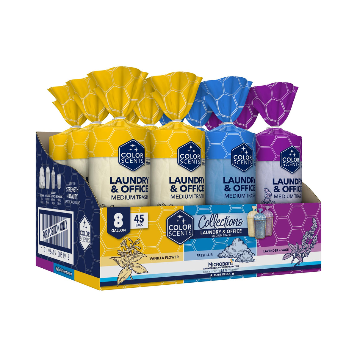 8 Gallon Twist Tie Trash Bags N34062