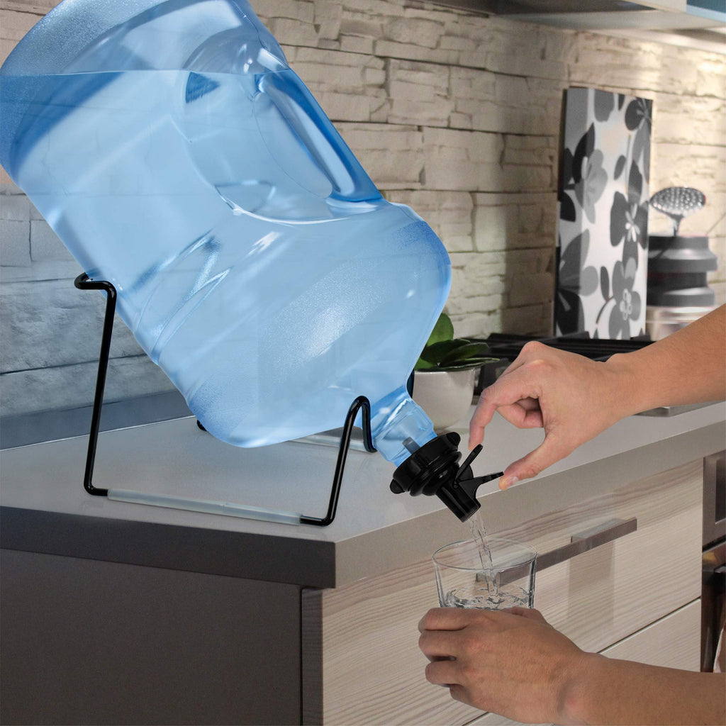 3-5 Gallon Water Jug Stand and 2 Dispenser Valves W5436